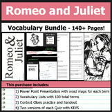 Romeo and Juliet - Vocabulary Lists, PowerPoints, Quizzes,