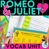 Romeo and Juliet Vocabulary: Words, Activities, Crossword 