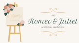 Romeo and Juliet Wedding Toast (Creative Writing Activity)
