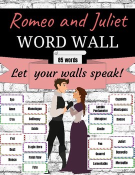 Preview of Romeo and Juliet Word Wall