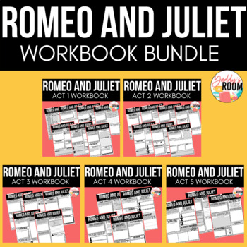 Preview of Romeo & Juliet Workbook Bundle - 8th 9th 10th Grade ELA
