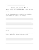 Romeo and Juliet Short Responses Lesson Plan Reader's Notebook