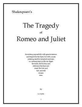 Preview of Romeo and Juliet, an Adaptation for Easier Reading. with a Preface