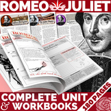 Romeo and Juliet by Shakespeare | COMPLETE UNIT: Worksheets, Discussion, Writing