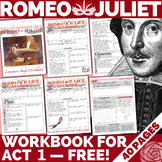 Romeo and Juliet by Shakespeare | EDITABLE Worksheets & Le