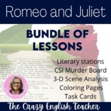 Romeo and Juliet by Shakespeare Unit Bundle of Lessons and