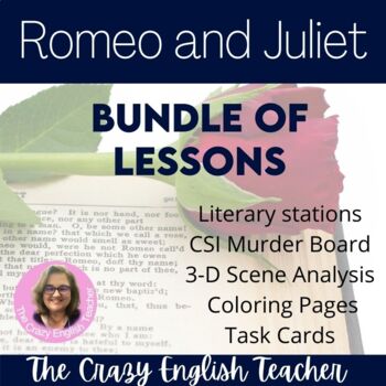 Preview of Romeo and Juliet by Shakespeare Unit Bundle of Lessons and Digital Activity