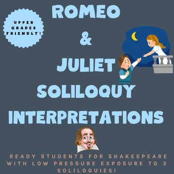 Preview of Romeo and Juliet by William Shakespeare, Soliloquy Interpretation, Close Reading