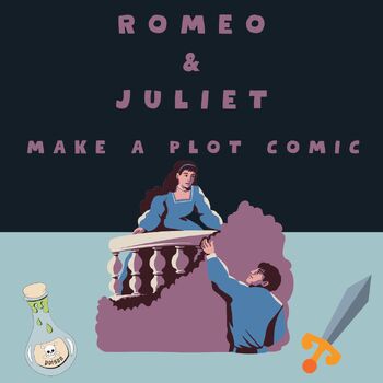Preview of Romeo and Juliet by William Shakespeare, Write a Comic, Hands On Activity