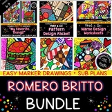 Abstract Art Lessons & Sub Plan- Easy Patterned Romero Bri