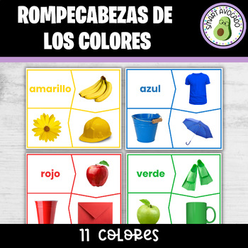 Preview of Rompecabezas: Los Colores En Español , Puzzles: Colors - Spanish Center Activity