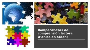 Preview of Rompecabezas de comprensión lectora JUEGO INTERACTIVO