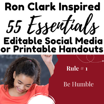 Preview of Ron Clark 55 Essential Rules Inspired Slides