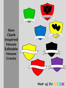 Preview of Ron Clark Inspired Editable House Crests