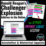 Ronald Reagan's Challenger Speech Activity Ethos Pathos Lo