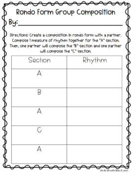 Preview of Rondo Form Partner Composition