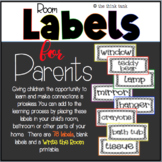 Room Labels for Parents