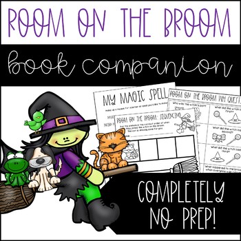 Preview of Room On The Broom No Prep Book Companion