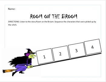 Preview of Room On The Broom Worksheet- Computer worksheet