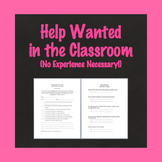 Room Parent Sign Up, Classroom Help Sign Up Form, Back to 