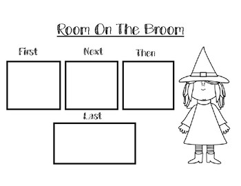 Preview of Room on The Broom Sequencing Activity