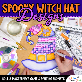 Preview of Room on the Broom Activities: Witch Hat Art Project, Writing Prompts, & Template