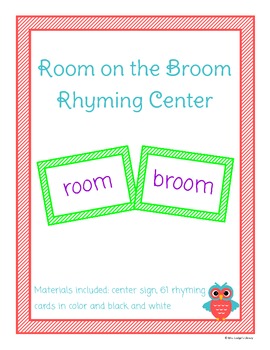 Preview of Room on the Broom Literacy Center