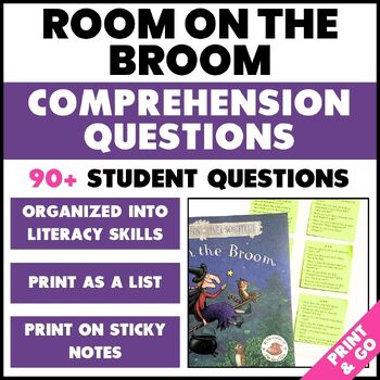 Preview of Room on the Broom Reading Comprehension Questions - Open-Ended Questions