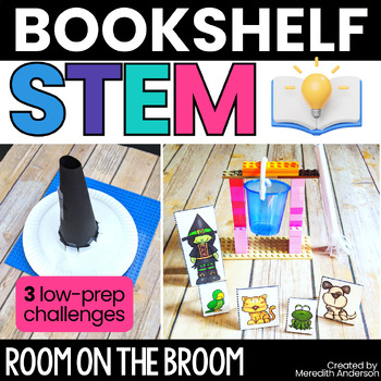 Preview of Room on the Broom STEM Activity Challenges for Halloween