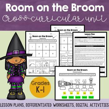 Preview of Room on the Broom Unit – Lesson Plans, Worksheets, Digital Activities