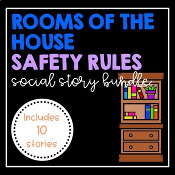 Preview of Rooms of the House- Social Story Bundle