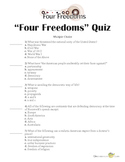 Roosevelt's Four Freedoms Speech Quiz