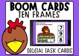 Rooster Farm Counting To 10 Ten Frame Boom Cards™ Digital 