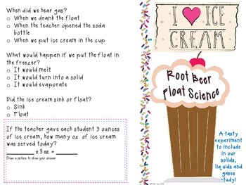Preview of Root Beer Float Science