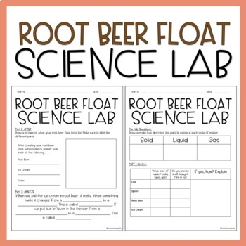 Preview of Root Beer Float States of Matter | Science Lab