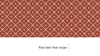 Preview of Root Beer Float Visual Recipe