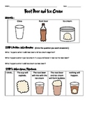Root Beer and Ice Cream Experiment with Data Sheet