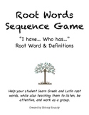 Root Word Practice Game