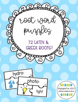 Preview of Root Word Puzzles - 72 Latin & Greek roots!