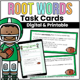 Root Word Task Cards- Football Theme + Digital Google Clas