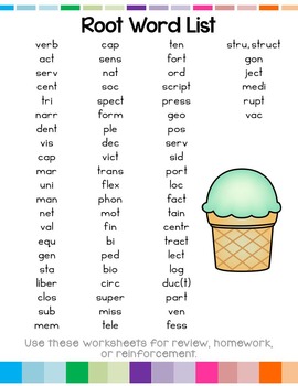 Greek and Latin Root Words Worksheets Distance Learning by Rock Paper