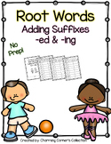 Root Words ~ Adding Suffixes -ed & -ing