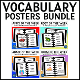 Root Words Affixes Adages and Idioms Posters Bundle