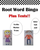 Root Words Bingo!! Plus Root Word TESTS!