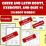 Greek & Latin Root Words for Middle School (and HS)  #: 1 
