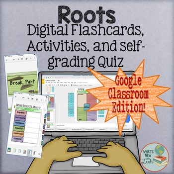 Preview of Root Words Interactive Activities for Google and One Drive Distance Learning