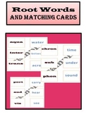 Root Words Matching Cards-Literacy Center