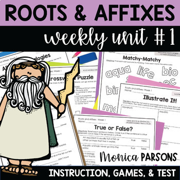 Preview of Morphology Activities Root Words Prefixes & Suffixes Roots & Affixes Worksheets