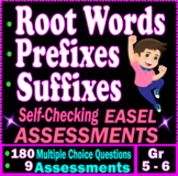 Root Words, Prefixes & Suffixes. 9 Self-Checking EASEL Tes