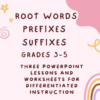 Preview of Root Words, Prefixes, Suffixes: Grades 3 - 5